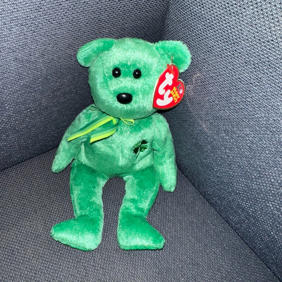 Ty Beanie Babies Dublin Bear Green Collectible NWT NEW 2002 vintage clover - Picture 13 of 16